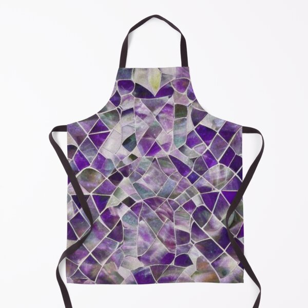 Aperçu de l'œuvre Mosaïque abstraite violette irisée créée et vendue par calibrit.