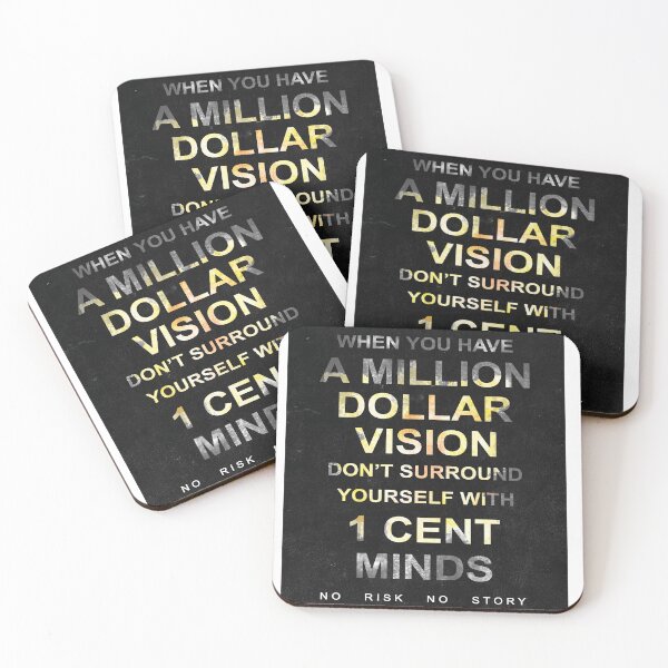 Item preview, Wall Art: When You Have A Million Dollar Vision - Inspirational Quote designed and sold by JKPENNY XPRESSIONS.