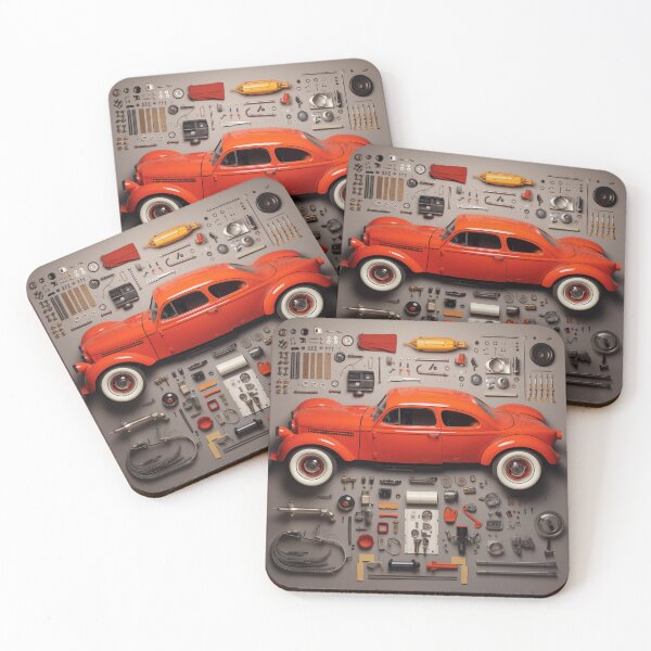 Item preview, 1940 Coupe Classic Car Knolling Craft designed and sold by StefNomadLife.