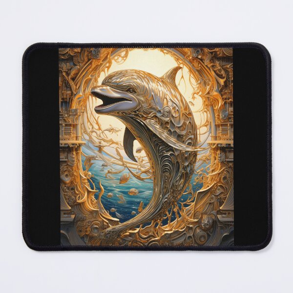 Item preview, Golden Dolphin Print designed and sold by AtlantisApparel.