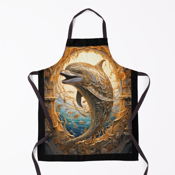 Item preview, Golden Dolphin Print designed and sold by AtlantisApparel.