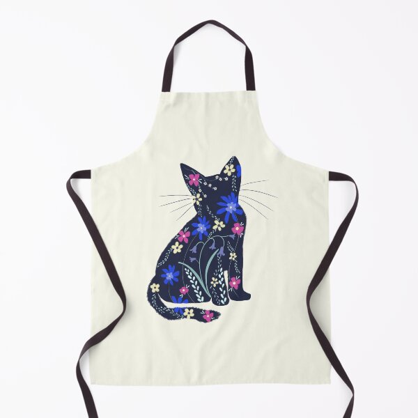 Item preview, Cat floral  designed and sold by BlossomandIvy.