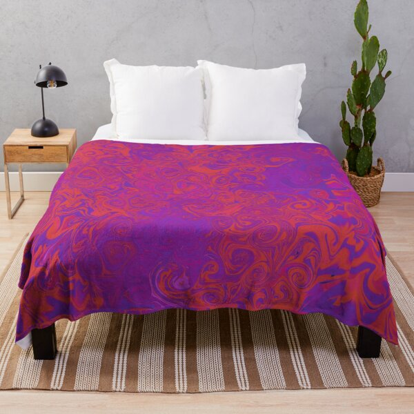 Item preview, Purple and Orange Swirls - Liquid Marble Art designed and sold by Victoria Rose.