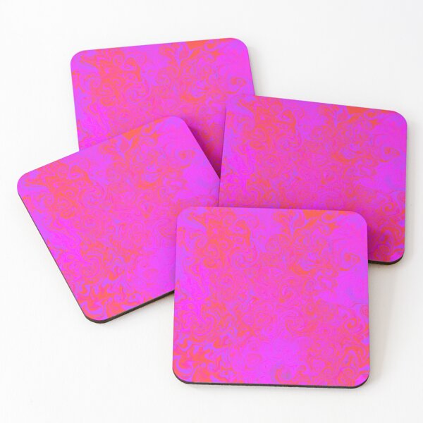 Item preview, Bright Pink and Orange Swirls - Liquid Marble Art designed and sold by Victoria Rose.