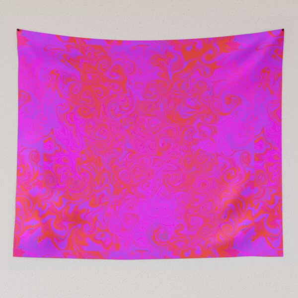 Item preview, Bright Pink and Orange Swirls - Liquid Marble Art designed and sold by Victoria Rose.