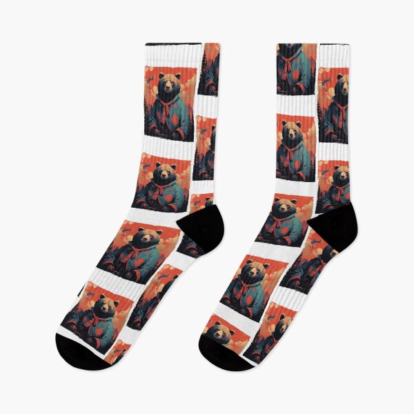Item preview, Bear in the Wild West: Nature Meets Chinese Aesthetics designed and sold by geodedebit.
