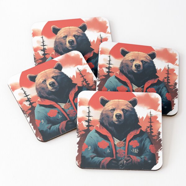 Item preview, Bear in the Wild West: Nature Meets Chinese Aesthetics designed and sold by geodedebit.