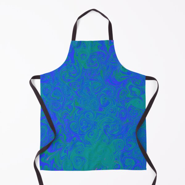 Item preview, Bright Blue and Green Swirls - Liquid Marble Art designed and sold by Victoria Rose.