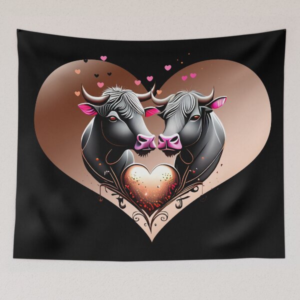 Item preview, Bull hearts in love Camargue designed and sold by Astralia.