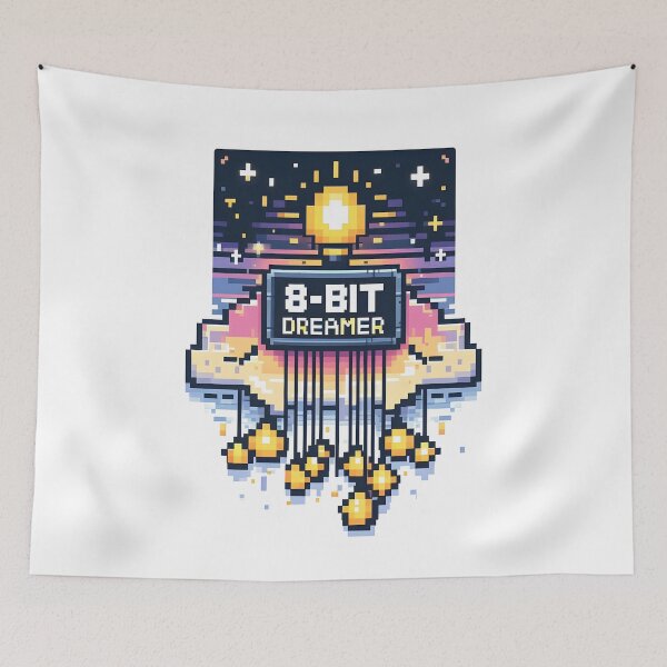 Item preview, Pixelated Lights: 8-Bit Dreamer designed and sold by Dungeon-Depot.
