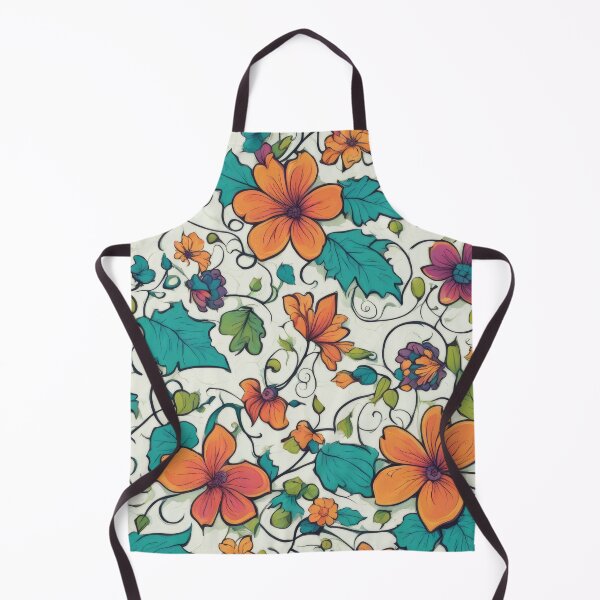 Item preview, Tropical Tapestry: Orange Hibiscus and Lush Green Vines designed and sold by ZipperDragon88.