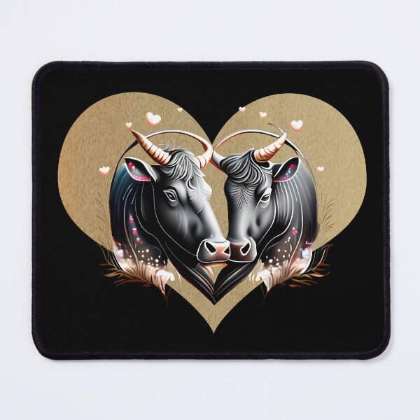 Item preview, Golden hearts bulls in love Camargue designed and sold by Astralia.