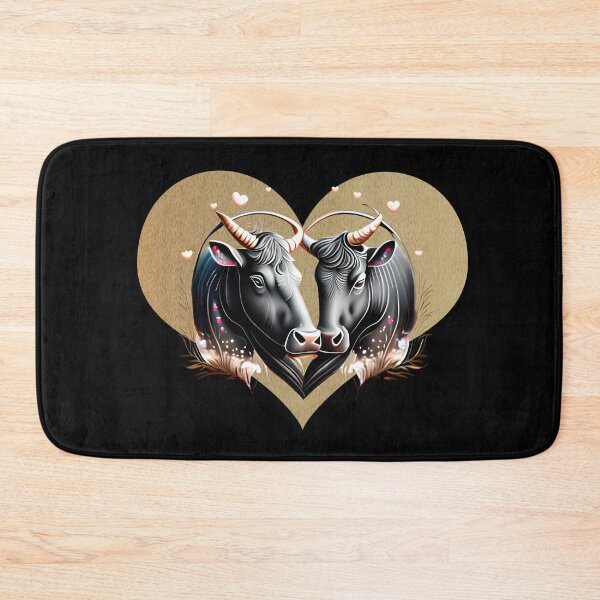 Item preview, Golden hearts bulls in love Camargue designed and sold by Astralia.