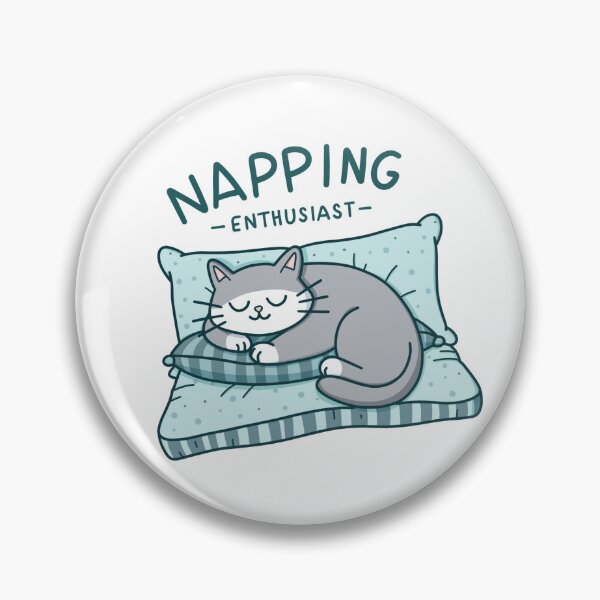 Item preview, Napping enthusiast cat designed and sold by artly-me.