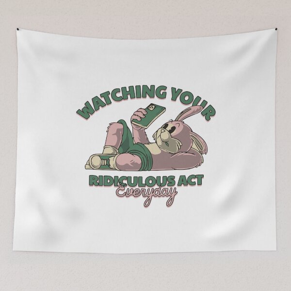 Item preview, Rabbit Mascot Social Media Addict designed and sold by The  Qash.