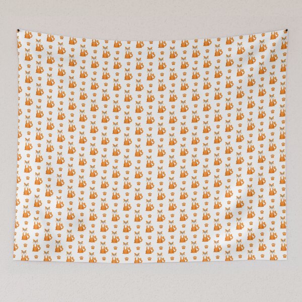 Item preview, Cute orange cat design. Cute cat pattern. Bright orange color. Warm design for everyone. designed and sold by isaartboho.