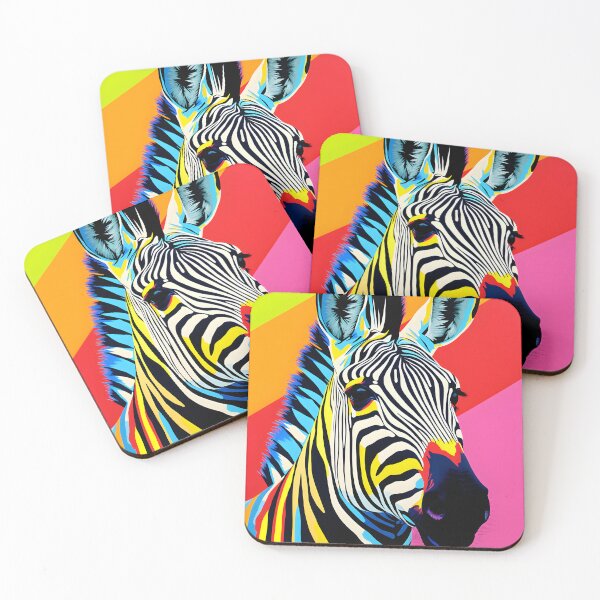 Item preview, Zebra portraits art. animal colorful. Animal throw pillow.  designed and sold by formform.
