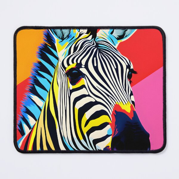 Item preview, Zebra portraits art. animal colorful. Animal throw pillow. designed and sold by formform.