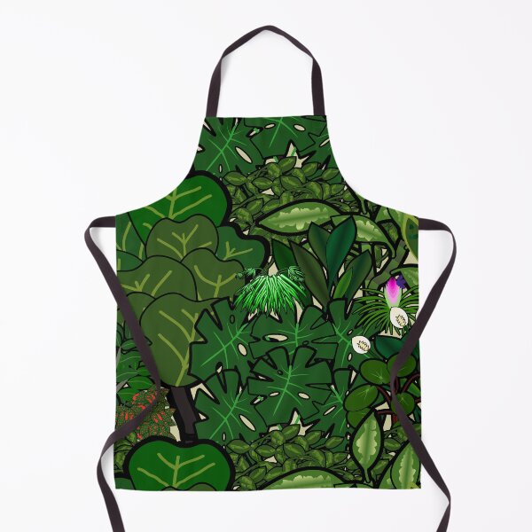 Item preview, Lush jungle houseplant cartoons collage designed and sold by meldra.