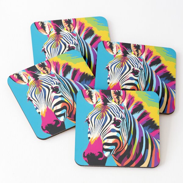 Item preview, Zebra portraits art. animal colorful. Animal throw pillow.  designed and sold by formform.
