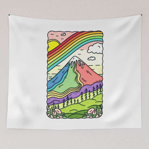 Item preview, Rainbow Mountain designed and sold by WatercolorWilds.