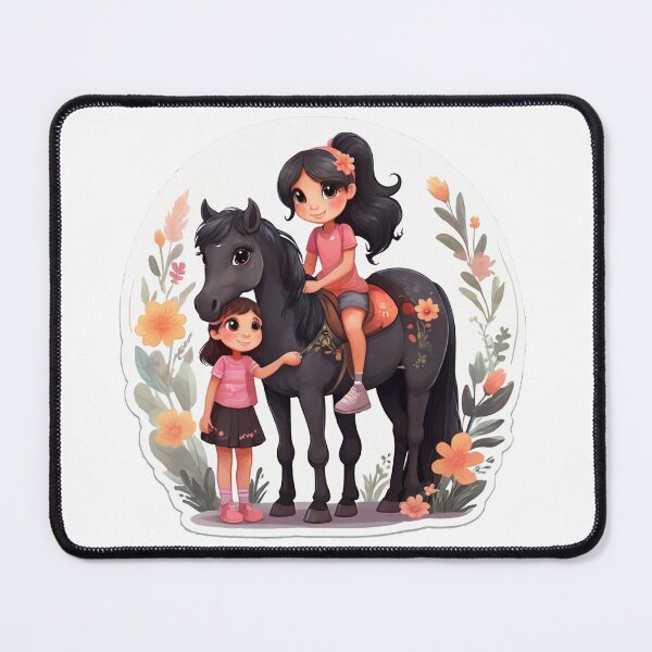 Item preview, Two girls and a horse designed and sold by TimeBender.