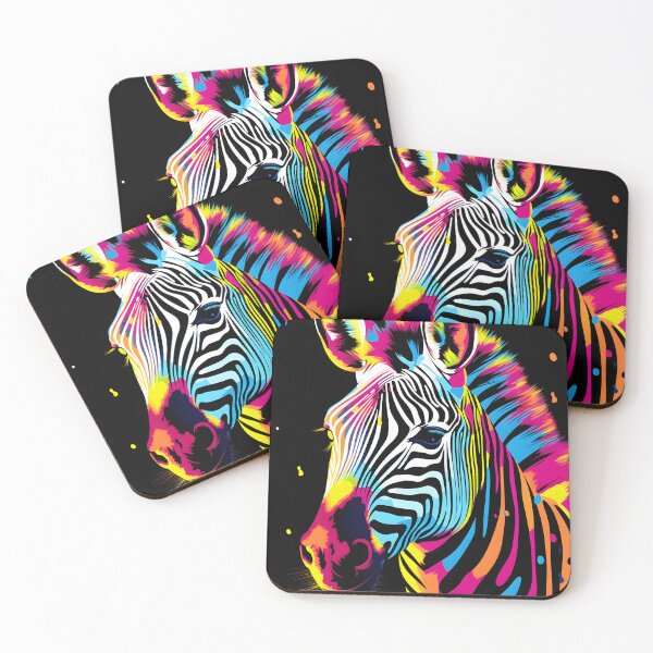 Item preview, Zebra portraits art. animal colorful. Animal throw pillow.  designed and sold by formform.