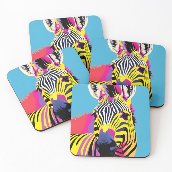 Item preview, Zebra portraits art. animal colorful. Animal throw pillow.  designed and sold by formform.