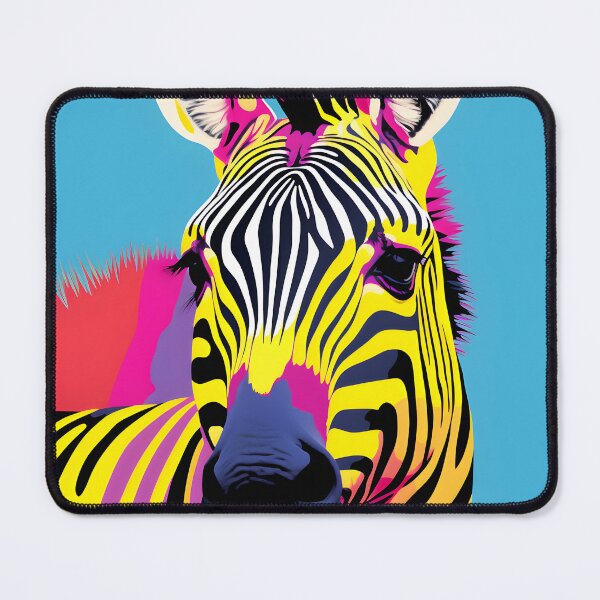 Item preview, Zebra portraits art. animal colorful. Animal throw pillow. designed and sold by formform.