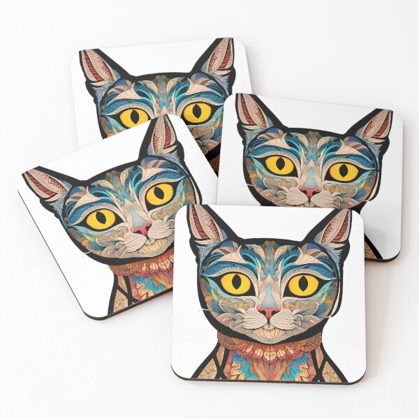 Item preview, Ornate Feline Portrait designed and sold by techiwebicodi.