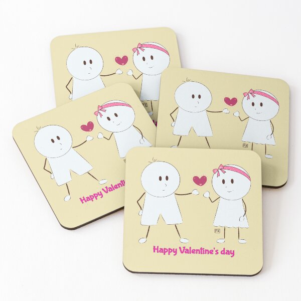 Item preview, Human | Simple Character woman and man for Happy Valentine's day designed and sold by FennyWijayaMomo.