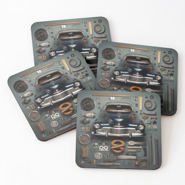 Item preview, 1948 Cadillac Series 62 Classic Car Knolling Craft designed and sold by StefNomadLife.