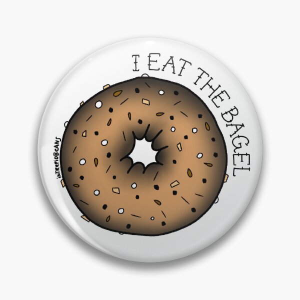 Item preview, “I Eat The Bagel” Flash Tattoo designed and sold by IntrepidBeans.