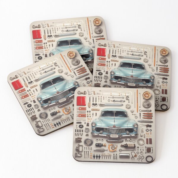 Item preview, 1948 Cadillac Series 62 Classic Car Knolling Craft designed and sold by StefNomadLife.