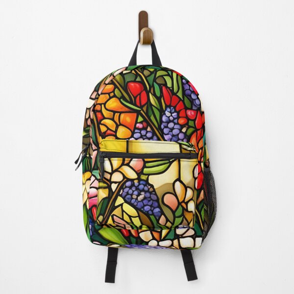 Item preview, Stained Glass Colorful Wildflowers designed and sold by ChanceTwoArt.