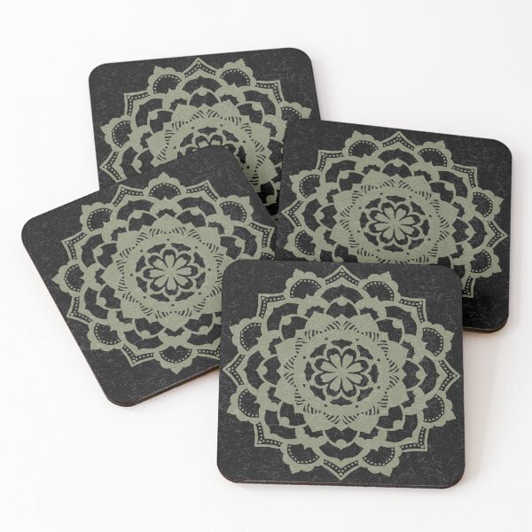 Item preview, Deva Mandala - Coal + Sage designed and sold by Irene Estelle.