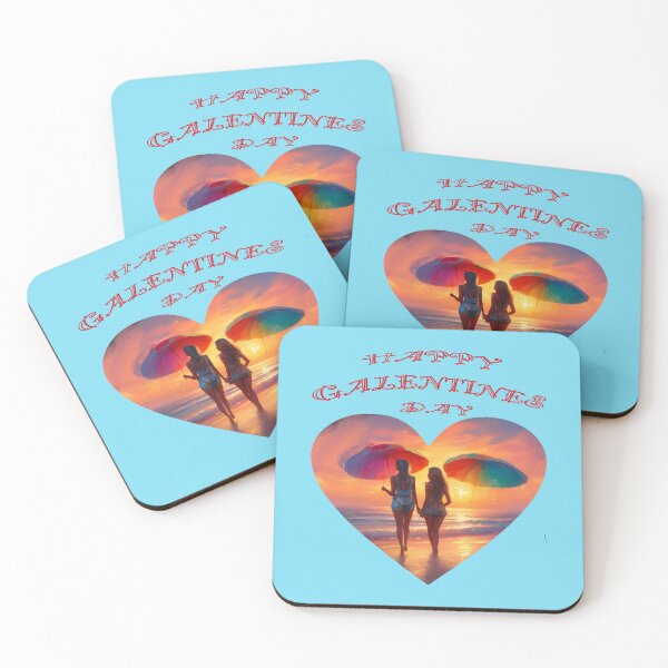 Item preview, Two Very happy Girlfriends on a Happy Galentines day and Galentines party, gift idea for Galentines day designed and sold by sailorsam1805.