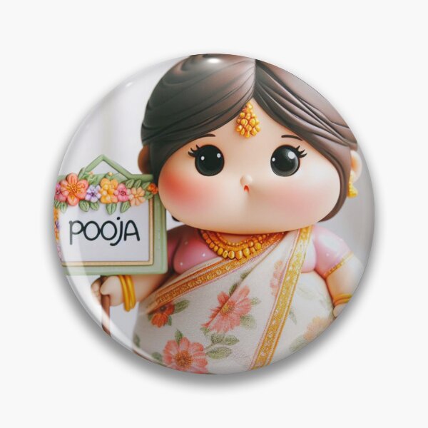 Item preview,  Pooja Chubby Girl Cartoon  designed and sold by Vaidustock.