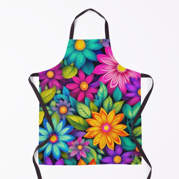Aperçu de l'œuvre FLEURS HIPPY, COLORÉES, JARDIN créée et vendue par Eandbeyond.