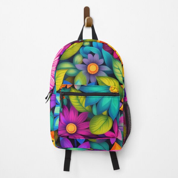 Aperçu de l'œuvre FLEURS HIPPY, COLORÉES, JARDIN créée et vendue par Eandbeyond.