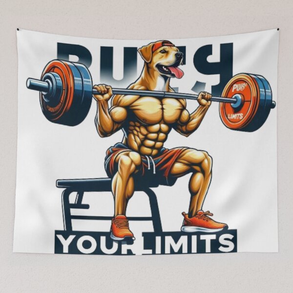 Item preview, Canine Limits: Gym Inspiration designed and sold by Shams-Studio.