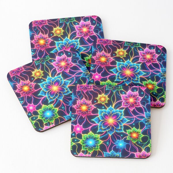 Item preview, Modern ,Neon Floral Design designed and sold by GPrint001.