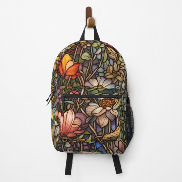 Item preview, Stained Glass Colorful Wildflowers designed and sold by ChanceTwoArt.