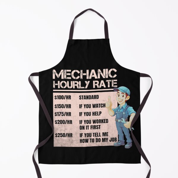 Item preview, Mechanic Hourly Rate Funny Gift Idea For Mechanic designed and sold by StanPera.