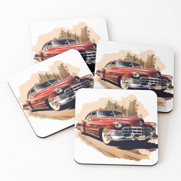 Item preview, 1948 Cadillac Series 62 Classic Car Stencil Art Print designed and sold by StefNomadLife.