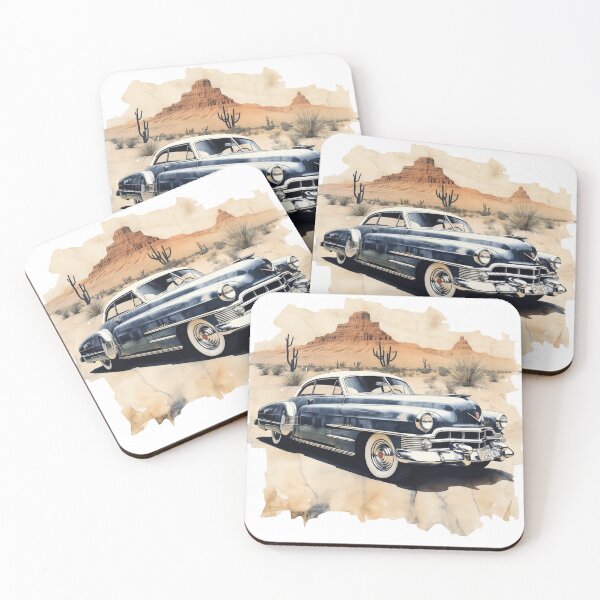 Item preview, 1948 Cadillac Series 62 Classic Car Stencil Art Print designed and sold by StefNomadLife.
