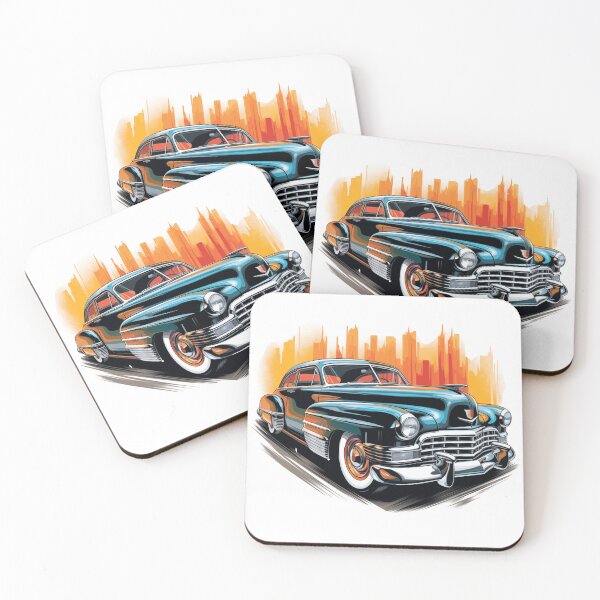 Item preview, 1948 Cadillac Series 62 Classic Car Digital Doodle Print designed and sold by StefNomadLife.