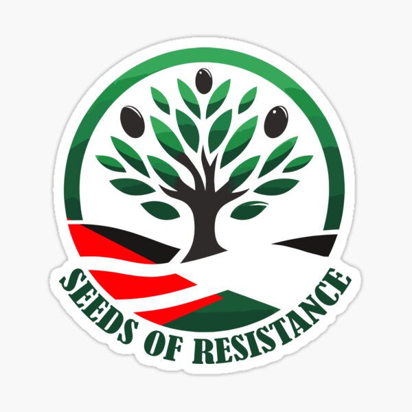 Item preview, Seeds of Resistance Olive Tree Palestine Flag designed and sold by Slice Of Seed.