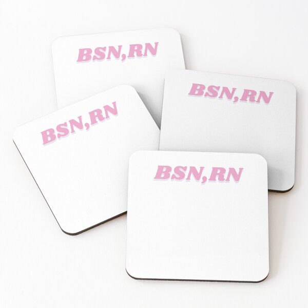 Item preview, BSN, RN ( Bachelors of Science in Nursing, light pink sticker) designed and sold by smellbellart3.