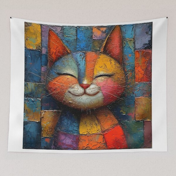 Item preview, Smile Cat Patch Work  designed and sold by RiawsShop.